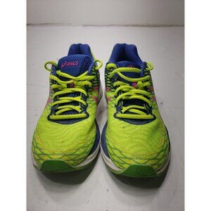 Asics Women's Gel-Nimbus 18 Running Shoes Neon Yellow Multi Color T650N Size 9
